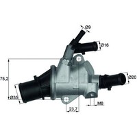 Mahle TI 148 88 Thermostat KüHlmittel FüR Alfa Romeo Fiat Croma 159 Spider 194