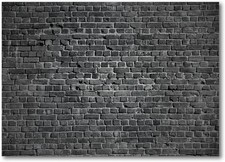 Black Brick Wall Photography Backdrop 7x5Ft Studio Background for Photos Video