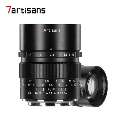 7Artisans 75mm F1.4 Full Frame Manual Lens for Sony Canon Nikon L-mount Cameras