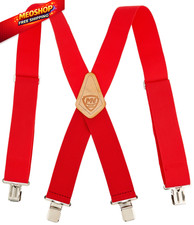 McGuire-Nicholas 110C 2-Inch Wide Red Suspenders full size,