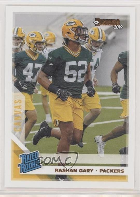 2019 Panini Donruss Rated Rookie Canvas Rashan Gary #345 Rookie RC 2jg