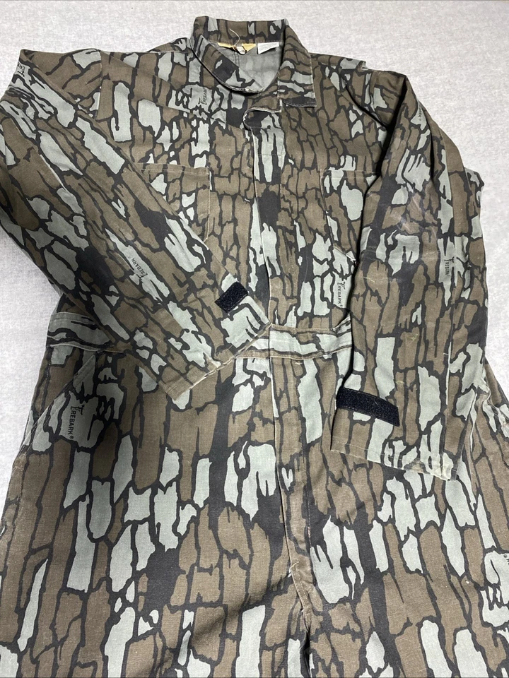 Walls Coveralls Mens Extra Large Tall Brown Camouflage Trebark Hunting XLT Vtg - Image 4 of 4