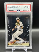 2018 Topps Update Christian Yelich /67 Black PSA 8 #US27 ASG Brewers