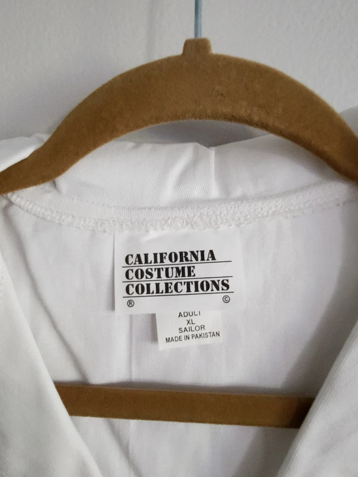 Disfraz California Marinero Adulto XL Blanco Foto 4 de 4
