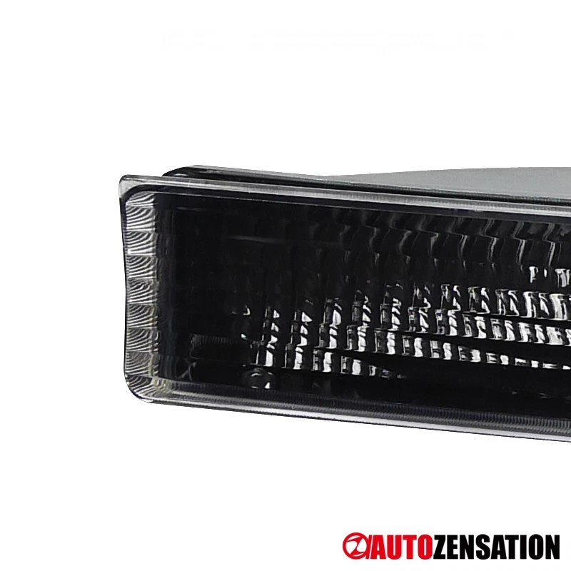 Fit 1999-2004 Ford F250 F350 F450 Black Bumper Corner Lights Signal Parking Lamp Foto 3 de 4