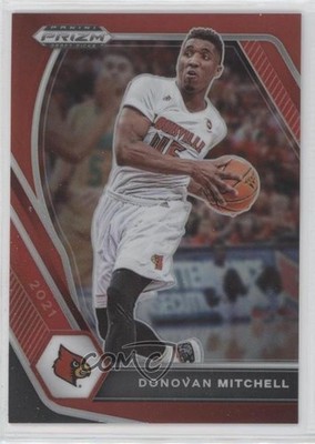 2021-22 Panini Prizm Draft Picks Red Prizm 279/299 Donovan Mitchell #81 0r5l