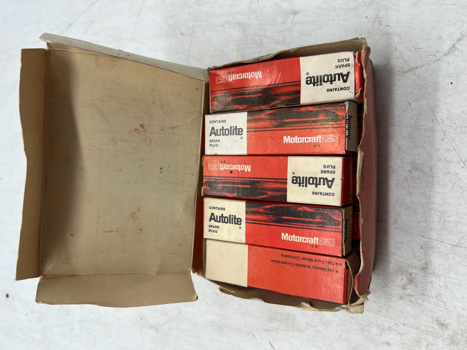 NOS Ford Motorcraft Auto Lite Spark Plugs Box Of 10 AGRF52 SKU 55