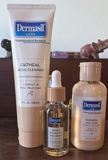 Dermasil Labs Oatmeal Skincare Trio   Cleanser, Serum  Toner 