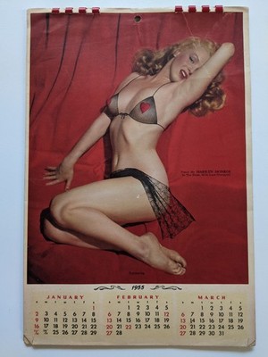 Marilyn Monroe 1955 Pinup Calendar w/Postcards