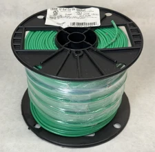 NEW Southwire 11591501 THHN Building Wire Solid Cu, 12 AWG, Green, 500 ft.