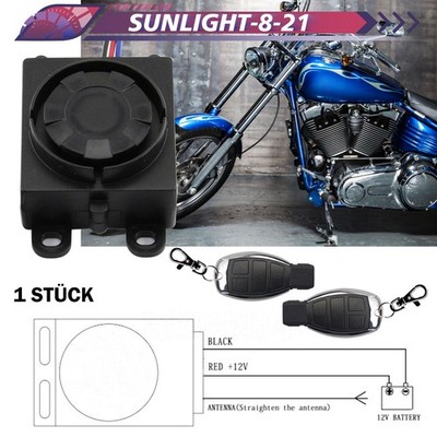 12V Auto Schlüsselring Motorrad Diebstahl Schutz Motorrad Alarm Security System