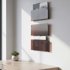 3-tier Brochure Holder, Acrylic Brochure Holder, 3-tier Acrylic Hanging Bookshel