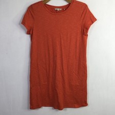 Toad & Co Women's Windmere II Short Sleeve T-Shirt Dress Orange Size Medium