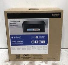 Image of BROTHER DCP-J1260W Colour Inkjet 3-in-1 Printer with Power Supply Tested Working