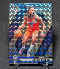 Cason Wallace Silver Prizm 2024-25 Panini Mosaic Basketball Card #49 Thunder