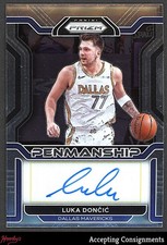 2021-22 Panini Prizm Penmanship #PMLDC Luka Doncic AUTO MAVERICKS