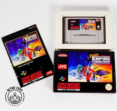 The Empire Strikes Back Super Star Wars SNES NINTENDO OVP Anleitung CiB Top