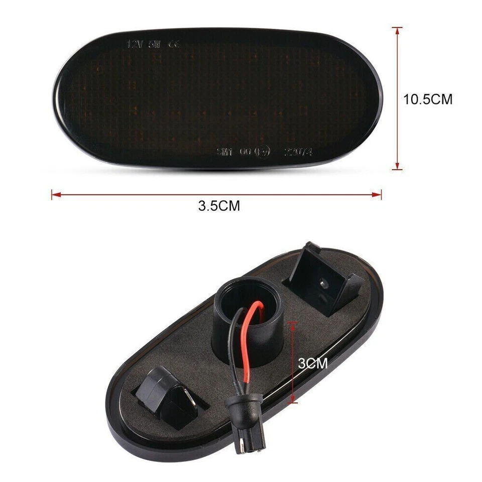 Smoked LED Side Marker Light For 06-18 Mercedes Benz Sprinter W906 VW Crafter ⭐ - Image 2 of 4