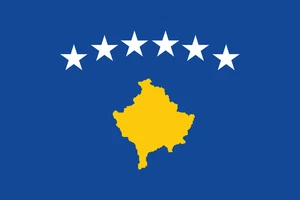 Kosovo Flag Self Adhesive Vinyl Sticker
