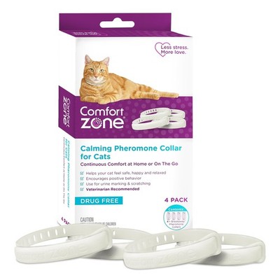 Comfort Zone Cat Calming Collar Value Pack 4 Collars