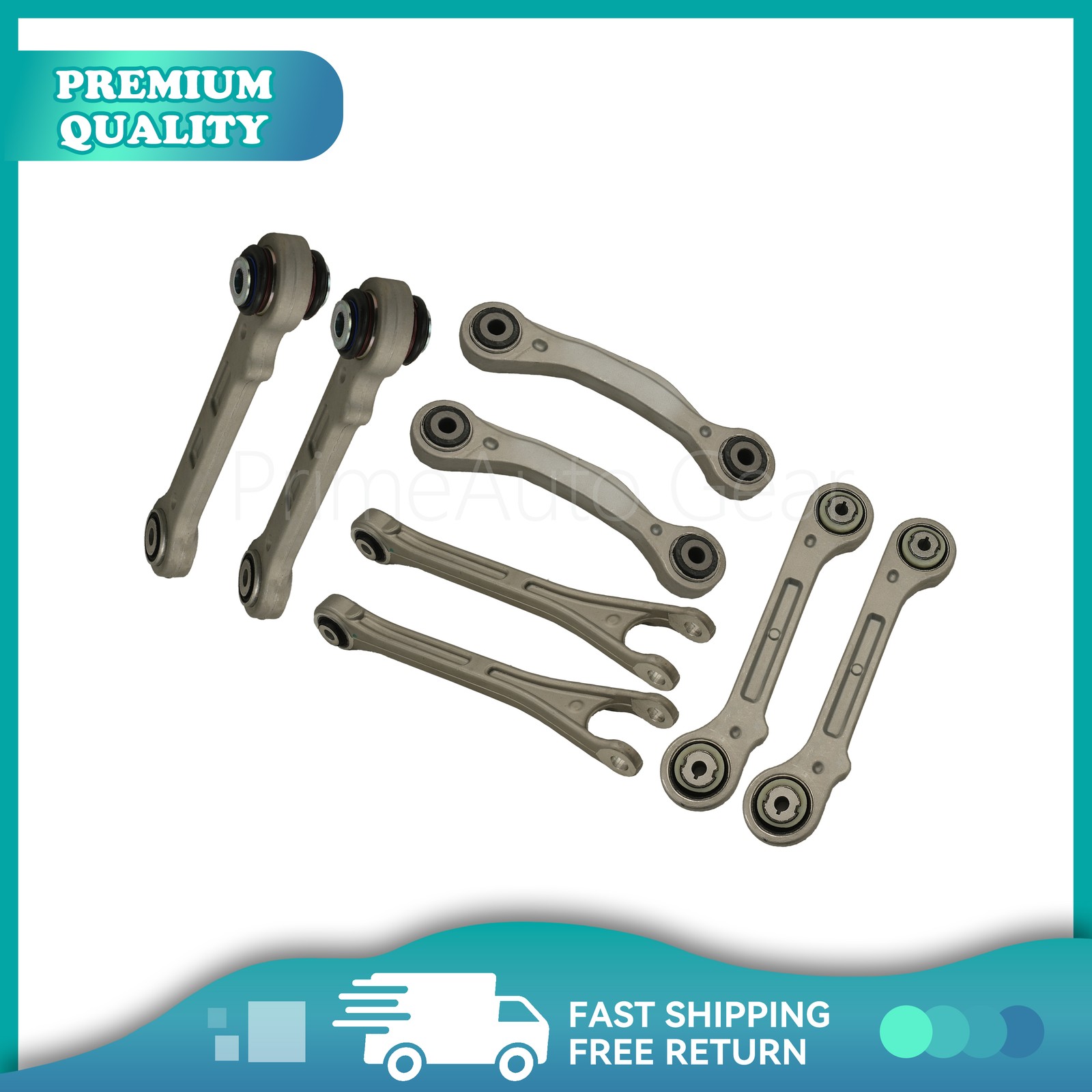 8PCS Fit 2017+ Maserati Levante Rear Suspension Control Arm Kit US