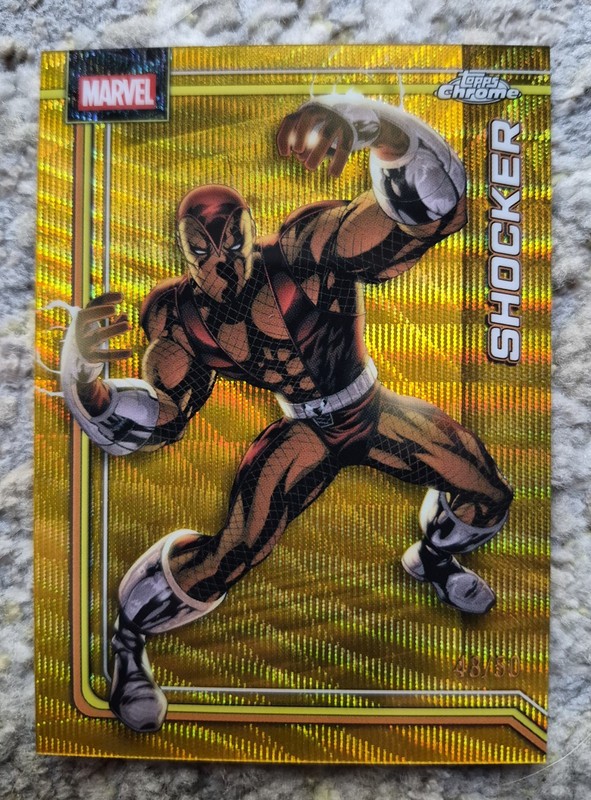 2026 Topps Chrome Marvel Shocker Gold Wave #/50