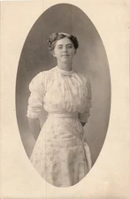 c1910 Beulah Nedrow, Garfield, Norton Co, KS - Antique Real Photo Postcard RPPC