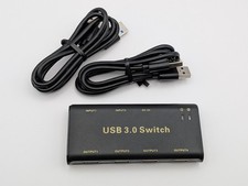 USB 3.0 Switch Selector 4 Port 5Gbps Black KV...