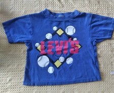 VINTAGE LEVI'S BASEBALL DIAMOND KIDS 5/6 t-shirt DEADSTOCK 90S TODDLER TEE