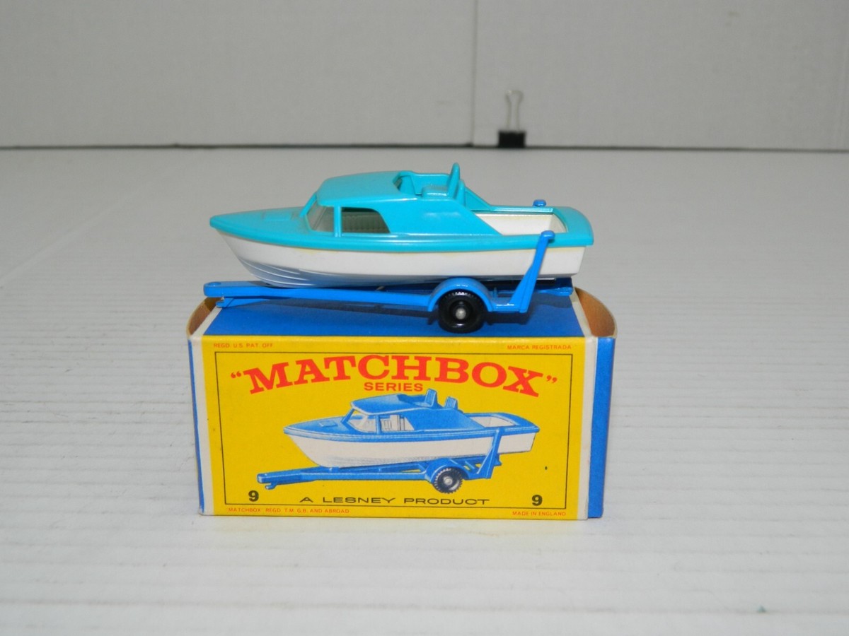 最終値下げ!レズニーマッチボックス9 クルーザー&トレイラー MATCHBOX ORIGINAL LESNEY No. 9 CABIN CRUISER AND TRAILER w