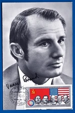 Vance D. Brand NASA astronaut signed card