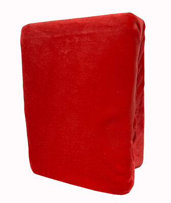 Cashmere Touch Winter Spannbettlaken Teddy Plüsch Rot Flauschig Größe Wählbar