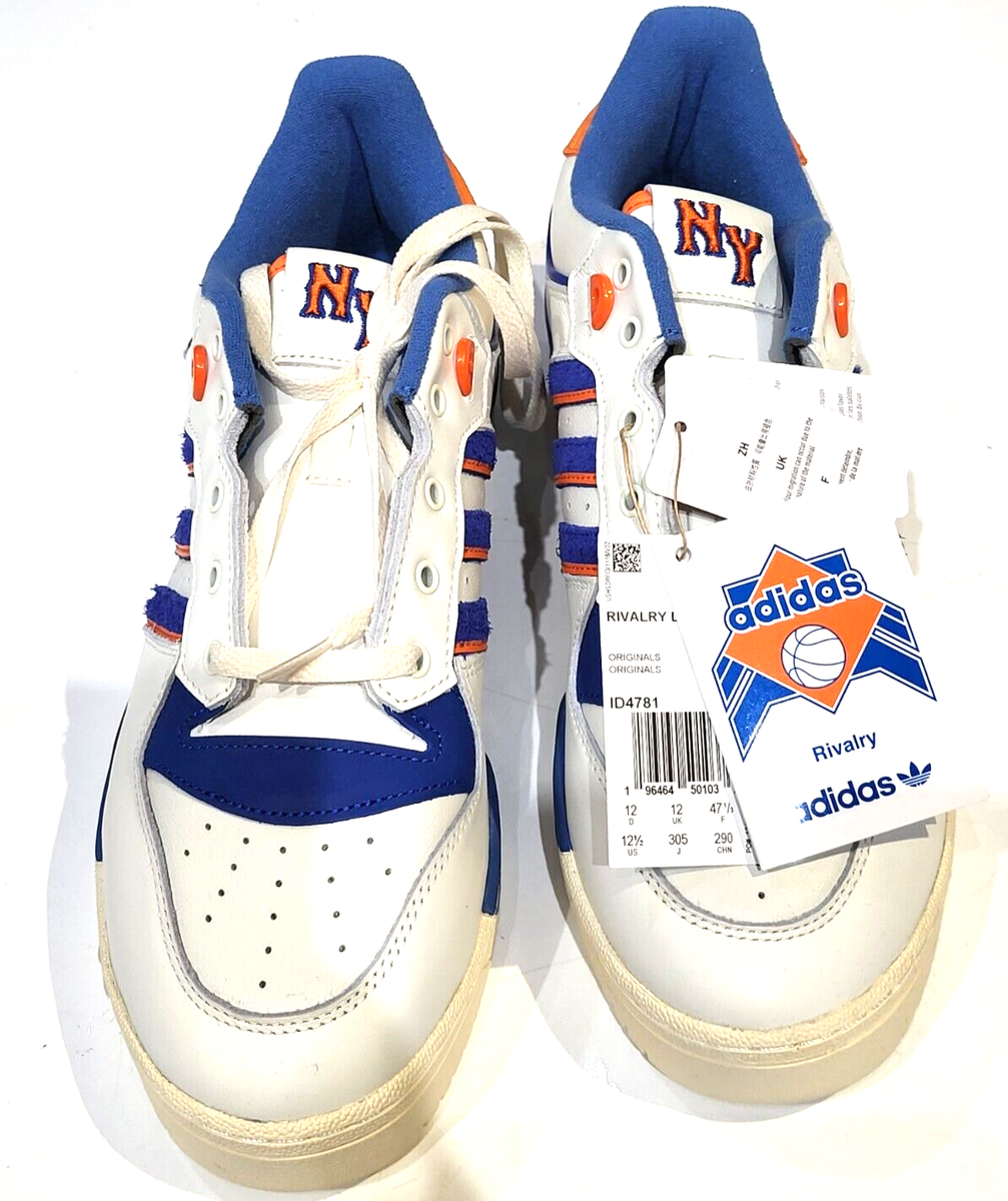 Adidas Sneaker Gym Shoe rivalry New York White Blue Orange 12 | eBay