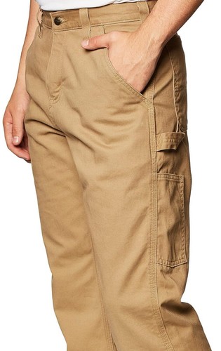 Carhartt Men's Washed Twill Pants, Relaxed Fit Work School Outdoors 36X32 Khaki - Picture 3 of 5