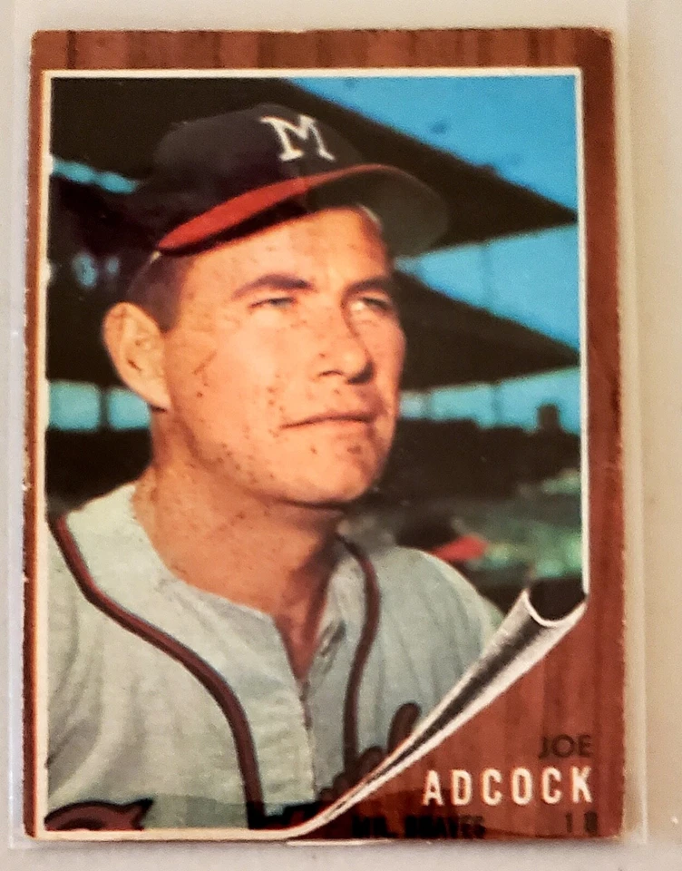 Lot of 9 1962 Topps MILWAUKEE BRAVES vintage baseball JOE ADCOCK, LEE MAYE - Image 2 of 4