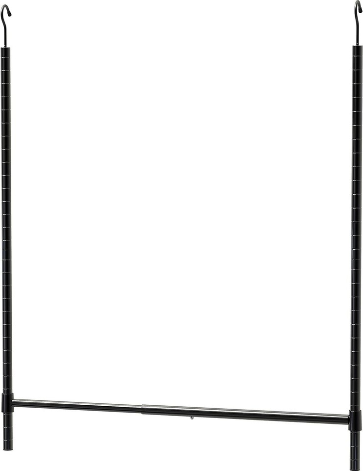 Simple Houseware Adjustable Closet Hanging Rod, Black 1pack, eBay