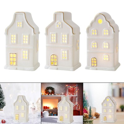 Lighted LED House Decoration for Office Table Centerpiece