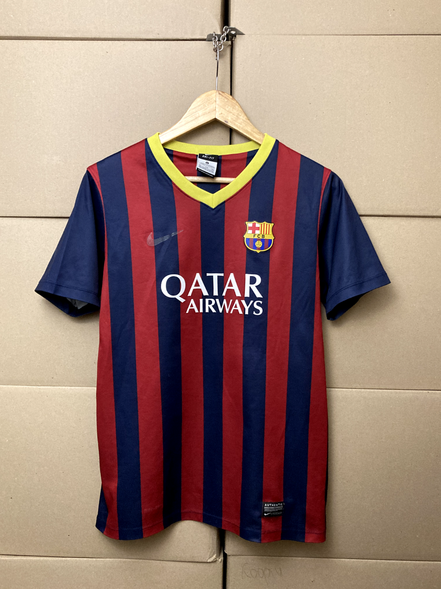 BARCELONA 2013 2014 HOME FOOTBALL SHIRT SOCCER JERSEY NIKE