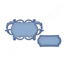 Spellbinders Sapphire FLOURISH TAG 2 Die Set -  For most die cutting machines