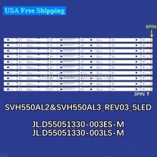 Tiras LED para Sharp LC-55P6000B LC-55P6050 LC-55N5300 SVH550AL3_REV03 SVH550AL2