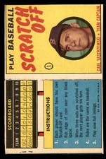 1970 Topps Scratch-Offs Baseball #24 Carl Yastrzemski GD *d4