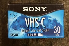 Sony Premium VHS-C 30 min SP or 30 Minutes EP Camcorder Blank Tape NEW