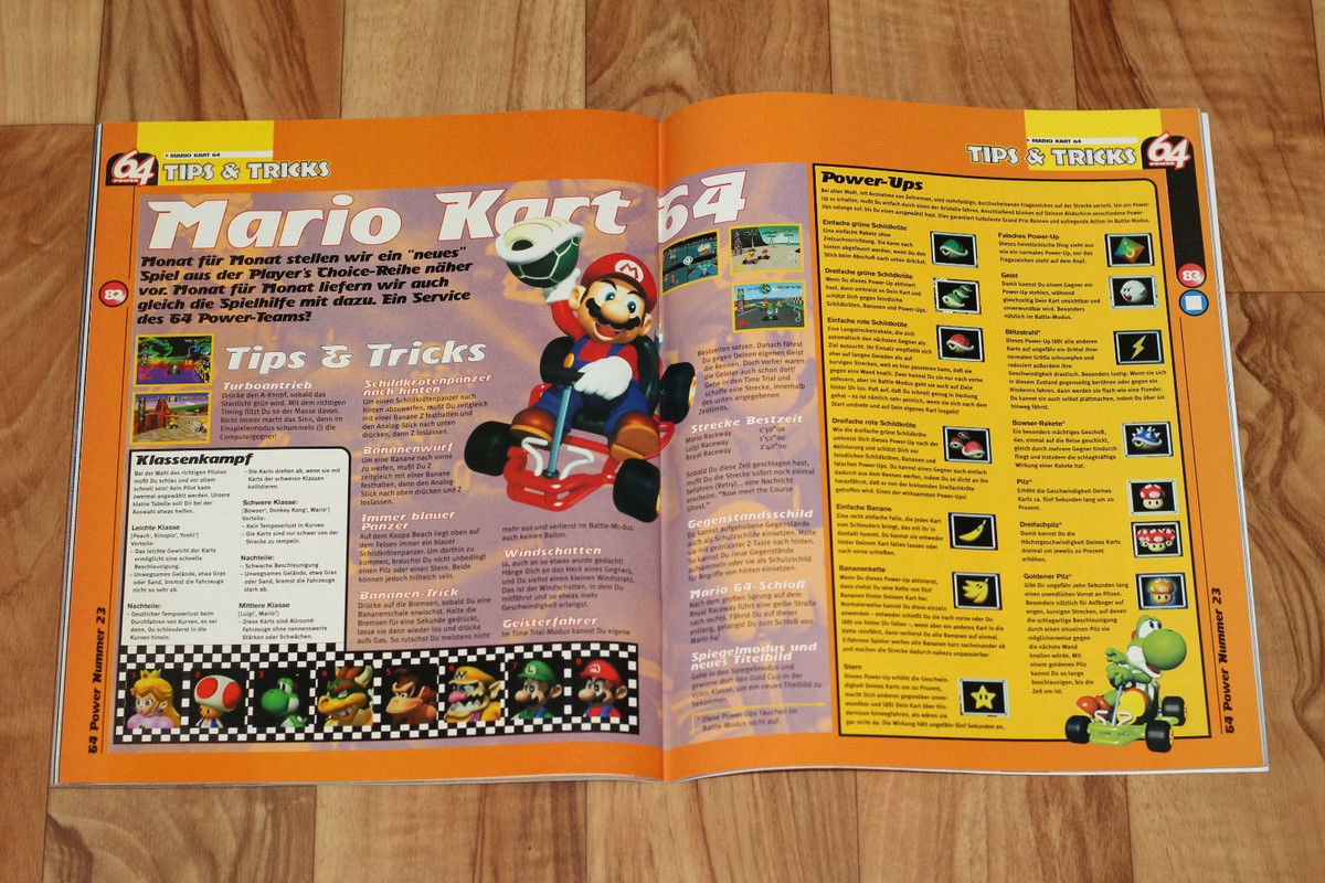 1999 Nintendo 64 Magazine Mario Golf Kart 64 Hybrid Heaven Road