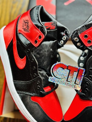IN HAND AIR JORDAN 1 RETRO HIGH OG AJ1 SIZE 10.5M 12W - SATIN BRED