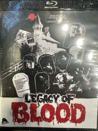 Legacy of Blood Blu Ray  region free  from Severin UK shipped - Zdjęcie 1 z 2