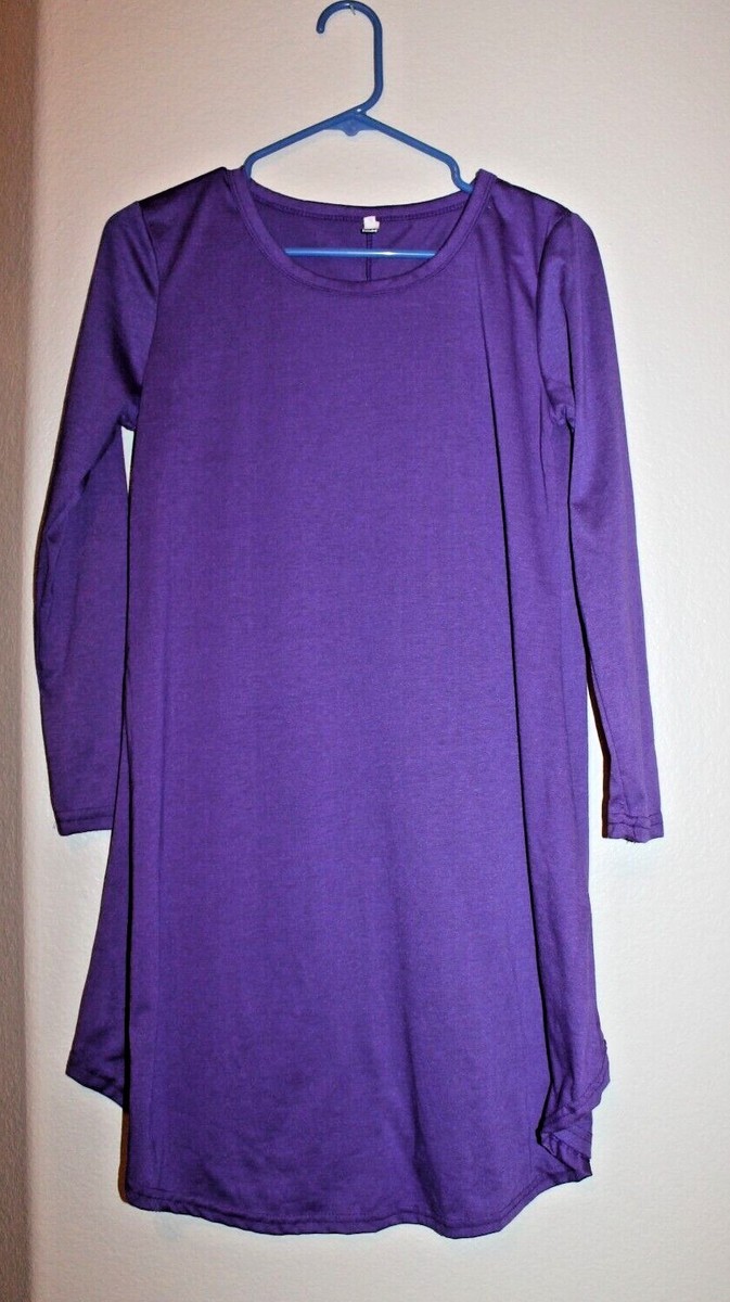 Meiling Women's Size M Medium Purple Knit Casual Dress | eBay