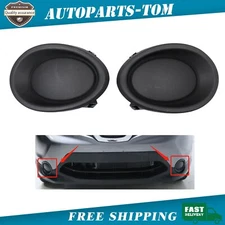 NEW Front Side Fog Light Lamp Covers Bezels Set For 2017-19 Nissan Rogue Sport