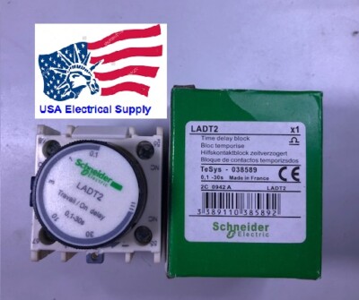 LADR2 SCHNEIDER ELECTRIC - Contatti Ritardanti | Usc: Blocchi A Vite; Frontale; 0,1&divide;30s | - Componenti Elettronici Italia