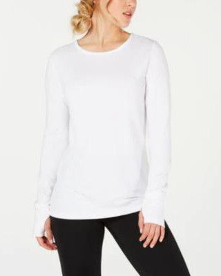 Langarm-Oberteil Ideology gehäkelt hinten hellweiß für Damen Größe L - UVP £38