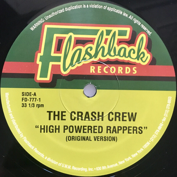 The Crash Crew - High Powered Rappers / VG / 12